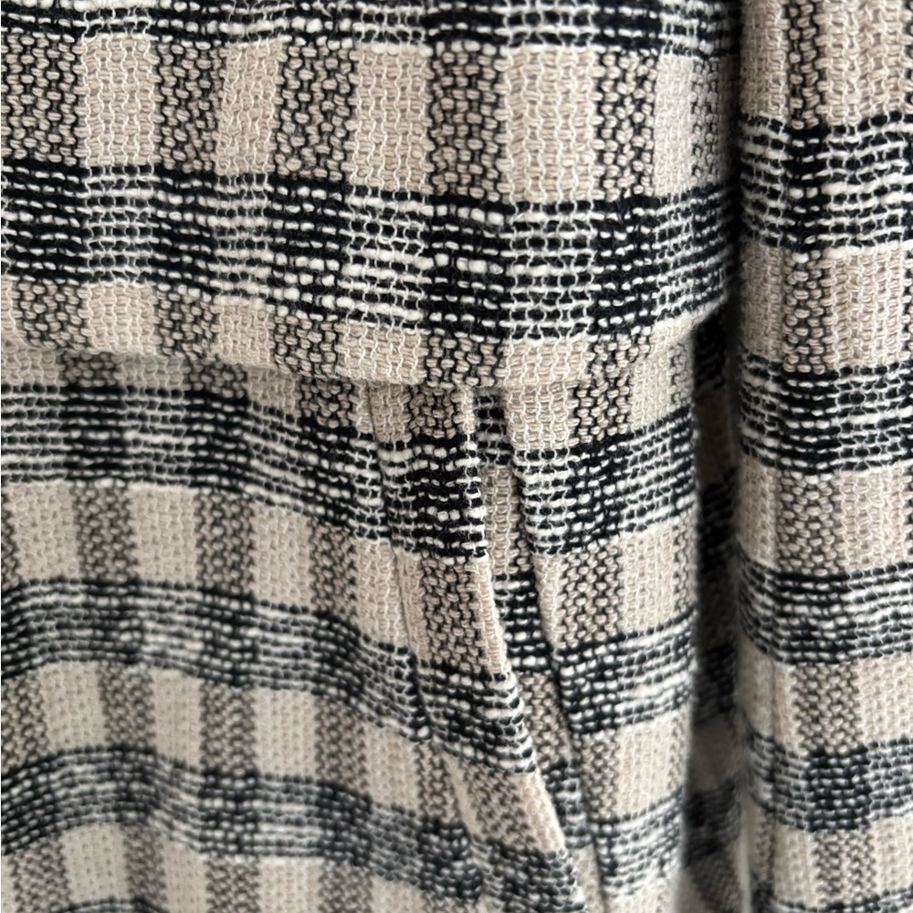 Zara Checkered Black and Cream Jacket/ Blazer - Picture 2 of 6